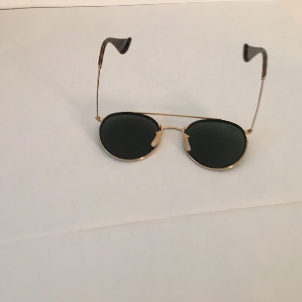 Ray-Ban Round Polarized Double Bridge Sunglasses … - image 6